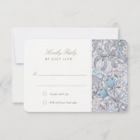 RSVP Ouro Clássico Lily Pastel Resposta de Casamen