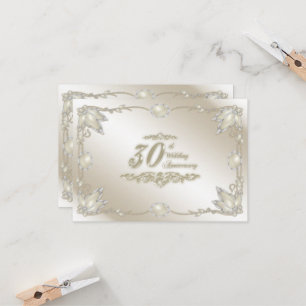Convite RSVP para 30º Aniversário de Casamento