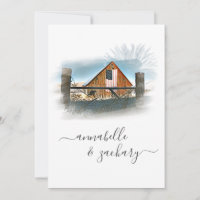 *~* RSVP QR American Flag Old Barn AR19 Casamento