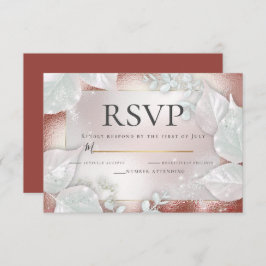 Convite RSVP | Terracotta Pearl Shimmer