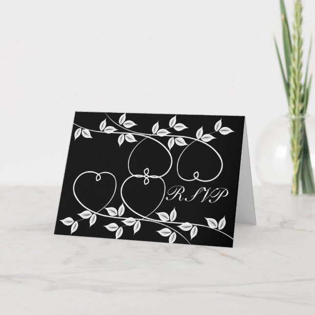 Convite RSVP wedding card (Frente)