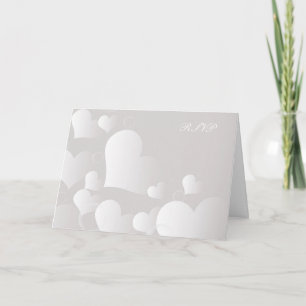 Convite RSVP wedding card