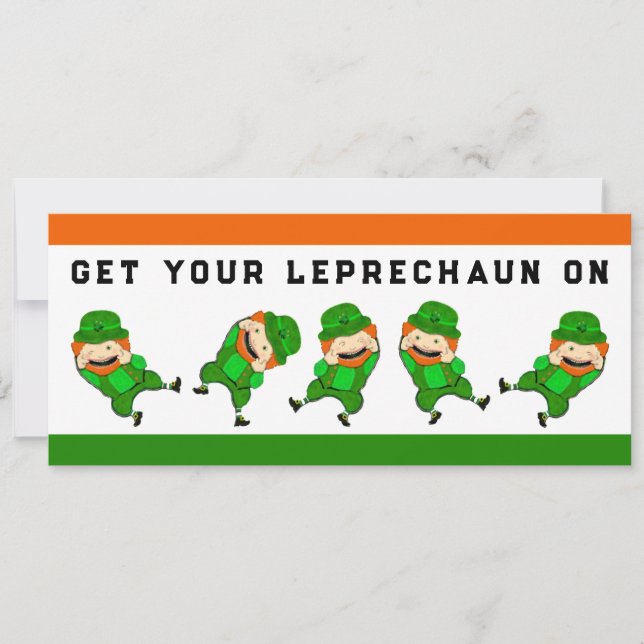 Convite Rua criativa, festa do dia de Patrick (Frente)