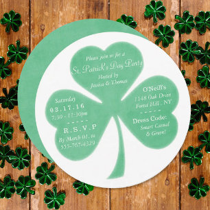 Convite Rua de Shamrock Whimsical.
