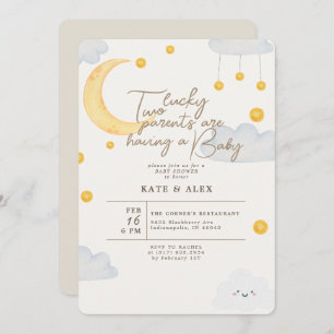 Convite Rua de sorte, o Chá de fraldas neutro de gênero de