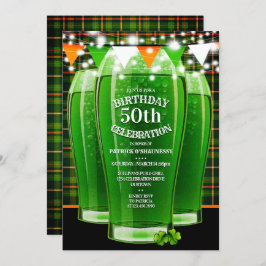 Convite Rua. Dia dos Patrícios - Festa de aniversário do M