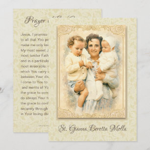 Convite Rua: Gianna Beretta Molla Madre Católica Prayer
