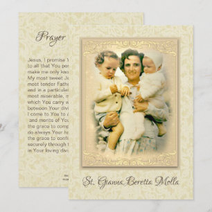 Convite Rua: Gianna Beretta Molla Madre Católica Prayer