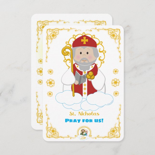 Convite Rua, Nicholas Sagrado Card (Frente/Verso)