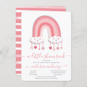 Convite Rua. O Chá de fraldas do Arco-Íris do Dia de Patri