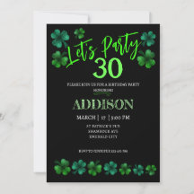 Rua Patrick Day Birthday Permite a festa de adulta