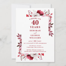Rubis Comemora 40 Anos de Aniversário de Casamento