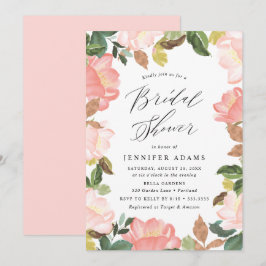 Convite Rubor Floral Primavera | Chá de Noiva
