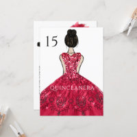 Ruby Sparkle Princess Dress Quinceanera Party