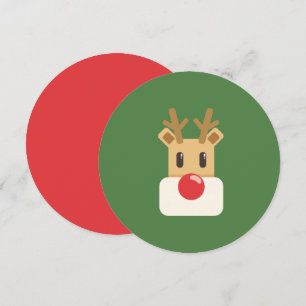 Convite Rudolph, a Rena de Nariz Vermelho