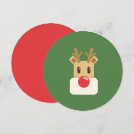 Convite Rudolph, o Rena de Nariz Vermelho