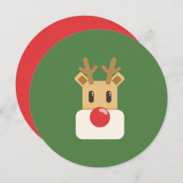 Convite Rudolph Rudolph, Rena Nosada Vermelha