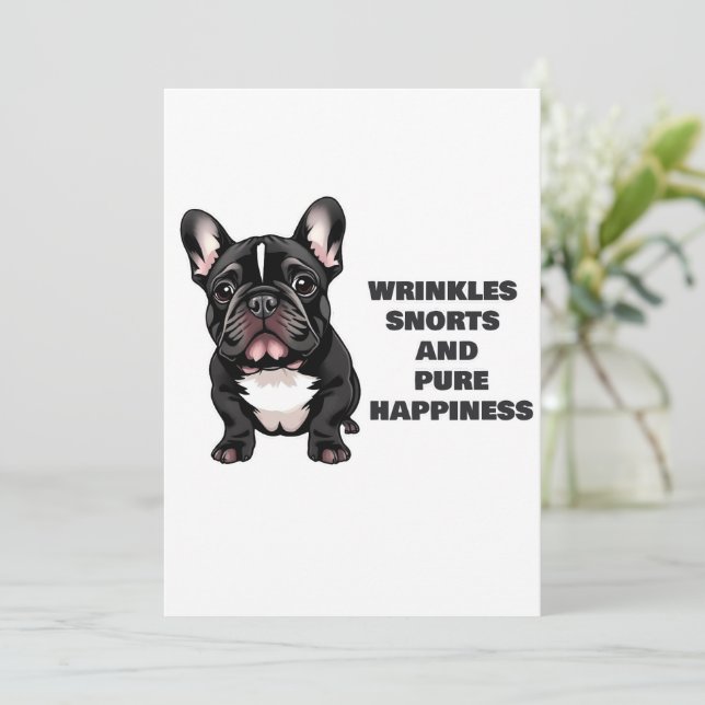 Convite Rugas, nervos e pura felicidade (Em pé/Frente)