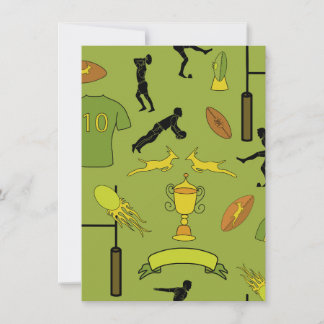 Convite Rugby game are on Invitation