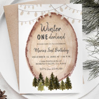 Rusland Woodland Winter Onederland Birthday
