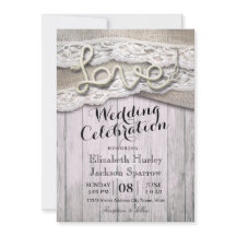 Russo Country Love Rope Burlap Lace Barn Casamento