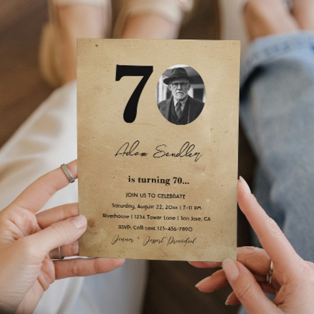 Convite Russo de Festa de aniversário simples e elegante (Criador carregado)