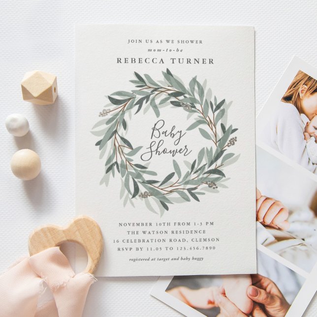 Convite russo para chá de fraldas de cupão (Criador carregado)