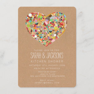 Convite Russo Stock na Cozinha / Festa de Chá de panela d