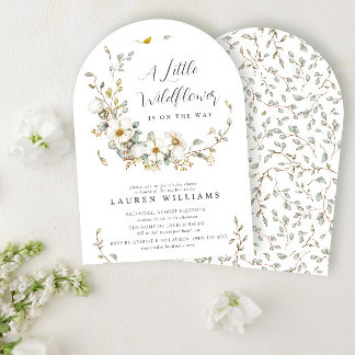 Convite Russo Summer Little Wildflower Chá de fraldas I