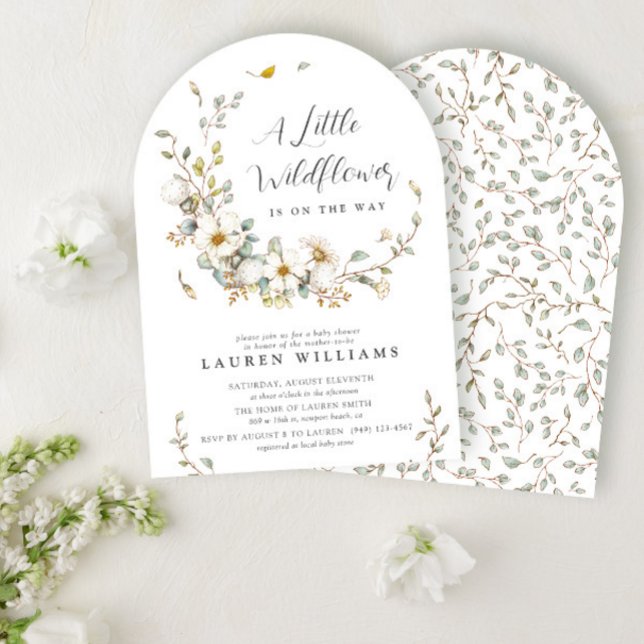 Convite Russo Summer Little Wildflower Chá de fraldas I (Criador carregado)