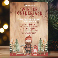 Russo Winter Onederland Lumberjack Birthday