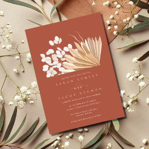Convite Rust Boho Fall Wedding