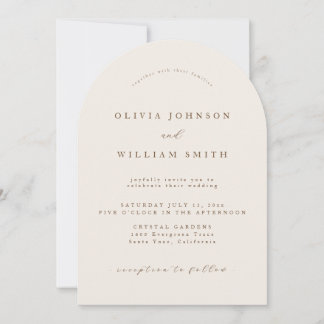 Convite Rustic Arch Wedding Invitation