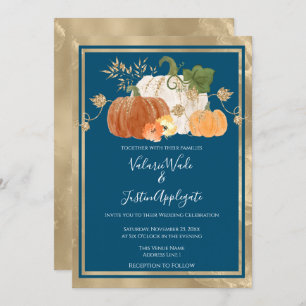Convite Rustic Autumn Pumpkin Casamento