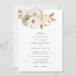 Convite Rustic Autumn Weditation