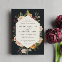 Rustic Bloom Watercolor Floral Wedding