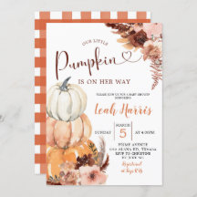 Rustic Boho A Little Pumpkin Está A Caminhar Convi