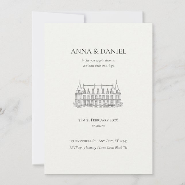 Convite Rustic Boho Greenery para Casamento (Frente)