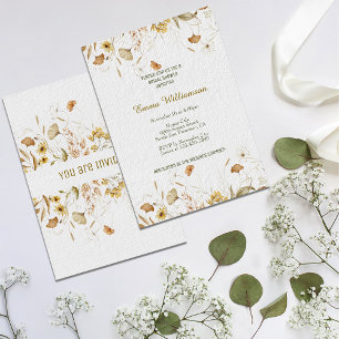 Convite Rustic Botanicals Personaliza Chá de panela