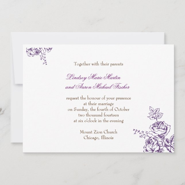 Convite Rustic Chic Casamento (Frente)