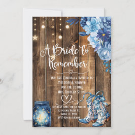 Convite Rustic Country Bridal Shower Invitation 