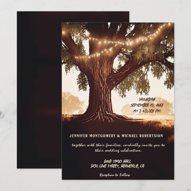 Convite Rustic Country Wedding (Frente/Verso)