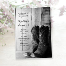 Rustic Cowboy Boots Doce Festa de aniversário de 1