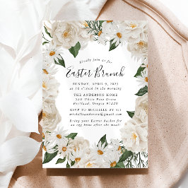 Convite Rustic Daisies Páscoa Brunch