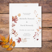 Rustic Delicate Burgundy & Rust Fall Folaves