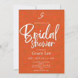 Convite Rustic Denim Bridal Shower Invitation