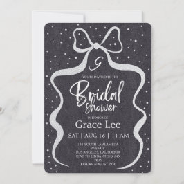 Convite Rustic Denim Bridal Shower Invitation