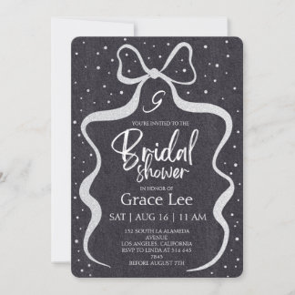 Convite Rustic Denim Bridal Shower Invitation