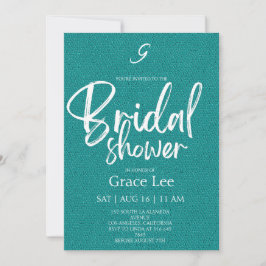 Convite Rustic Denim Bridal Shower Invitation
