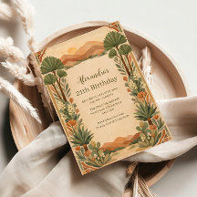 Rustic Desert Florals Birthday